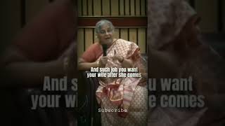 Inspirational speech from sudha murthy madam..Every couple must hear this and get motivated #shorts