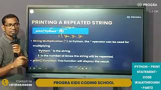 Python - Print Statement-Code Walkthrough - Part 3 | #python #education #coding #codingforkids