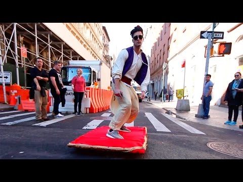 ALADDIN MAGIC CARPET PRANK ALADDIN MAGIC CARPET PRANK