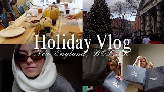 VLOG: Holidays in New England - Thanksgiving, Black Friday shopping, Christmas Markets, & Cozy Home