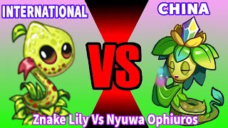 All GREEN Plants Battles in PvZ2: Comparing Chinese and International