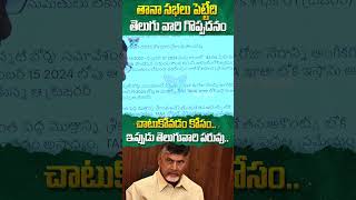 తానా సభలు పెట్టేది తెలుగు వారి గొప్పదనం  #cmchandrababu #pawankalyan #ysjagan #apnews #ytshorts