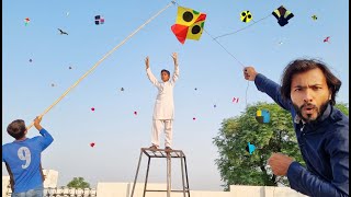 New Trick Catch Gudda And Kite Cutting | Patangbazz