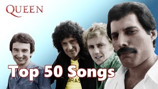 Top 10 Queen Songs (50 Songs) Greatest Hits (Freddie Mercury)