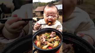 Baby mukbang food #shorts #shortvideo