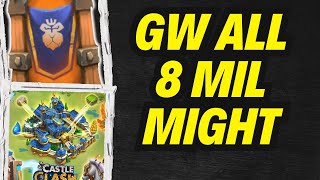 GUILD WAR ALL 8MIL MIGHT BASE 🏆 CASTLE CLASH