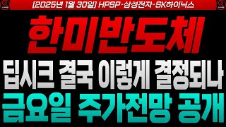 [한미반도체 SK하이닉스 삼성전자 HPSP 주가전망]🔴딥시크 결국 이렇게 결정되나, 금요일 주가전망