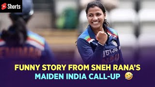 Funny Story of Sneh Rana's India debut 😂 #ytshorts