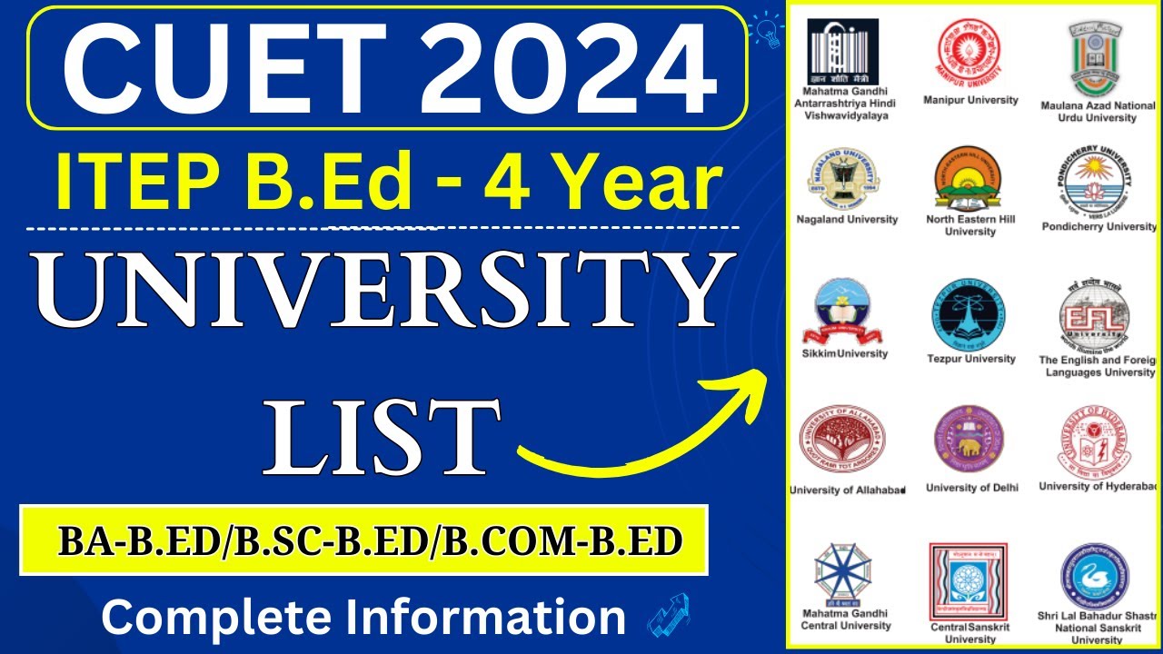 4 Year B.Ed University List | 4 Year B.Ed College | 4 Year Integrated ...