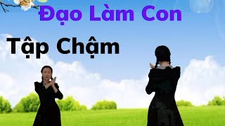 Tập Chậm 🌟 Đạo Làm Con (link khớp nhạc nhấp chữ v). Dân Vũ Cha Cha.