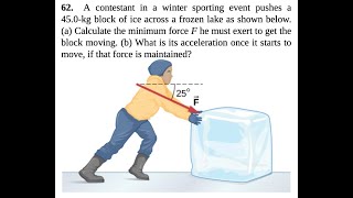 University Physics -Applications of Newton's Laws- Chapter 6 Problem 62