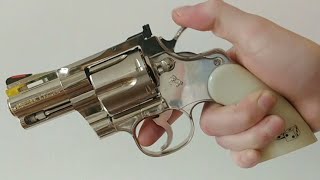 Tanaka Colt Python 2.5" Snake Eyes Revolver Shooting (Quick Take) Airsoft