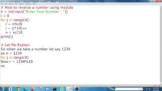 How to reverse a number using Modulo and String Slicing | Python Tutorials | Binary 2.0