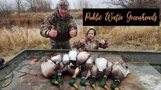 Duck Hunting | HIGH Winds \u0026 More GREENHEADS