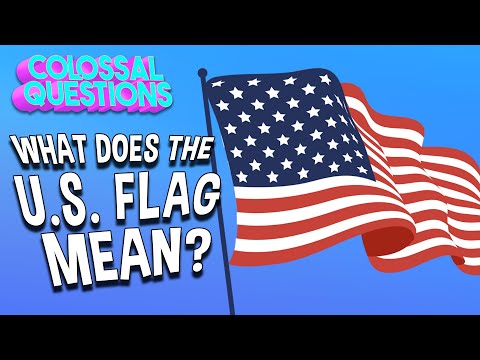 What does the blue mean on the American flag?