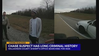 Search for chase suspect in Williamson County