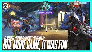 One More Game, It Was Fun • 🔫Soldier: 76 on Lijiang Tower • Overwatch 2 (Quick Play)