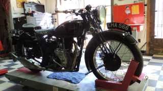 1938 Velocette MSS500, Sinless Cycles, Starting Instructions