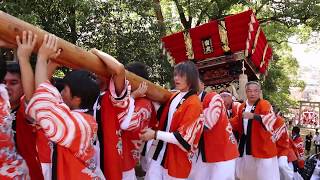 2017.10.08 【白羽神社秋季例大祭】　神社に到着後～本殿へ。