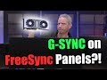 Freesync panels with NVIDIA G-Sync turned ON