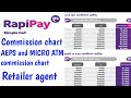 Rapipay commission chart ll Rapipay AEPS and micro ATM commission chart