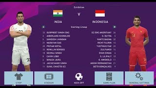 INDIA VS INDONESIA (FRIENDLY MATCH) PES 2017 PC