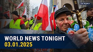 Poland marks its EU presidency with a grand gala amid farmer protests | World News Tonight