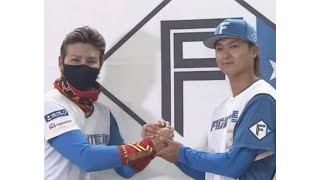 北海道日ハム　田中瑛斗　試合前キャッチボール　いよいよ　支配下へ