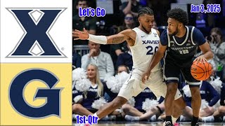 Xavier Musketeers vs Georgetown Hoyas FULL GAME HIGHLIGHT 1st | Jan 3, 2025 Men's College Basketball