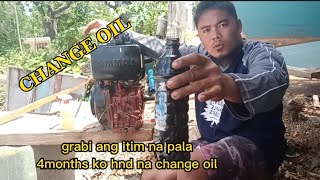 paanu mag change oil ng yamma diesel engine 12hp grabe subrang itim na pla