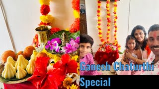 Homemade non fire Modak recipe for bhog of Ganpati| Ganesh Chaturthi Vlog | Ganpati Puja at home