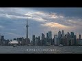 toronto afternoon skyline toronto island timelapse 4k