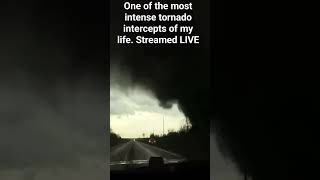 As a #stormchaser getting close to tornadoes is dangerous this Tornado was caught on my #livestream