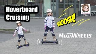 MEGAWHEELS HOVERBOARD 😎 Mama vs. Hannah - Wer kann es besser? 5-Jährige zum 1. Mal auf Hoverboard