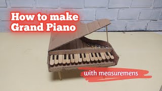 How to make grand piano Cardboard