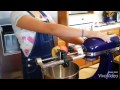 kitchenaid spiralizer in action for apple butter