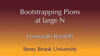 HE Seminar - 3/24/23 - Leonardo Rastelli - Stony Brook University