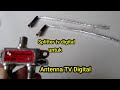 Cara Membuat Antena TV Digital dari Splitter tv digital indoor||outdoor