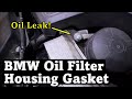 BMW 328i F30 - Replacing the Oil Filter Housing Gasket the Easy Way | Fixing Betty's Oil Leak