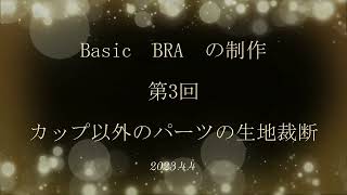 やさしく楽しいベーシック・ブラジャーの創作　３