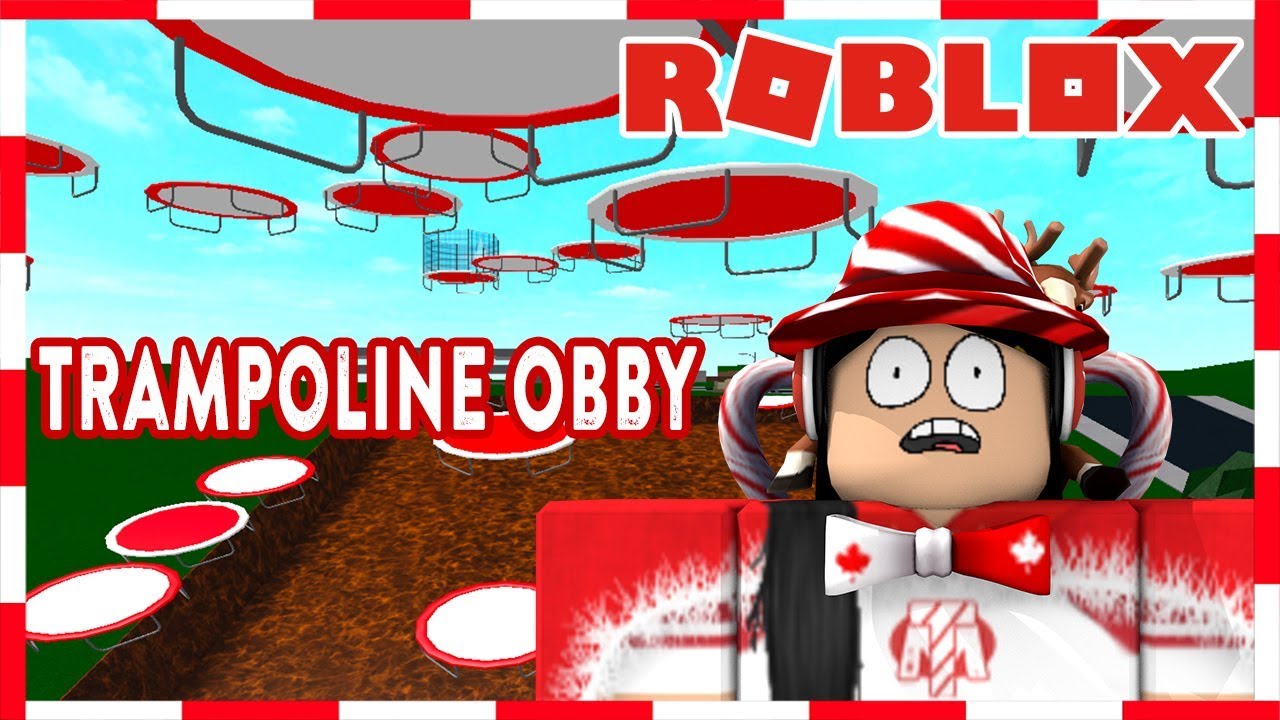 Building A Trampoline Obby In Bloxburg Youtube