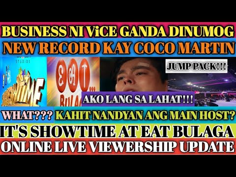 IT’S SHOWTIME AND EAT BULAGA ONLINE LIVE VIEWERSHIP UPDATE