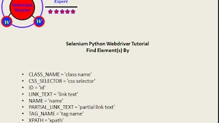Selenium Python Webdriver Tutorial - Locate Elements By