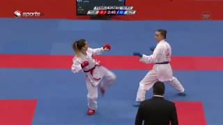 Serap Özçelik Arapoğlu (TUR) vs Bettina Plank (AUT) - Karate 1 Premier League - Salzburg 2020