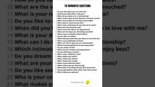 76 Romantic Questions To Ask Your Boyfriend