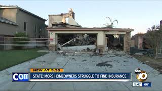 State: More homeowners struggle to find insurance