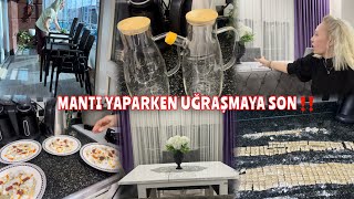 DAHA KOLAYI YOK‼️MANTI TARİFİ..BALKONU YIKAYACAKTIM İŞ NERELERE GELDİ..NE ZAMANDIR AKLIMDAYDI ALDIM✅