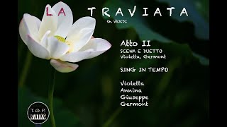 Traviata: Act 2 - Scene Violetta e Germont | TEMPO version | Opera Role Study Karaoke Accompaniment