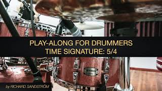 5/4 Odd Time Play-Along for Drummers (NO DRUMS)