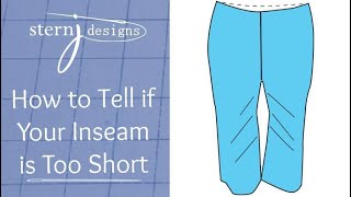 Pants Fitting - How to Tell If Your Inseam Is Too Short & How to Fix It!